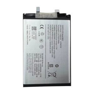 BB22 8000mAh 3.79V Li-ion replacement battery for iQOO Z10 Turbo+, front view on white background showing battery surface and connector flex cable