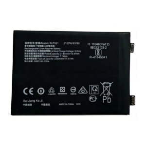 BLP921 4500mAh 7.74V 2S Li-Polymer replacement battery for OnePlus Ace, front view on white background showing battery body and connector flex cable