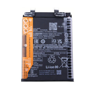 BM5E 5000mAh 3.87V Li-Polymer replacement battery for Redmi K50 Pro 22011211C, front view on white background showing battery surface and connector flex cable