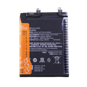 BM5S 5000mAh 3.88V Li-Polymer replacement battery for Redmi K60 Ultra and Xiaomi 13T Pro, front view on white background showing battery surface and connector flex cable