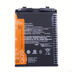 BM5T 5000mAh 3.89V Li-Polymer replacement battery for POCO X6 Pro and Xiaomi 13T, front view on white background