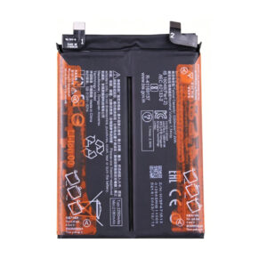 BP47 4500mAh 7.74V dual-cell Li-Polymer replacement battery for Redmi Note 11 Pro Plus 21091116UC, front view on white background showing battery surface and connector flex cable