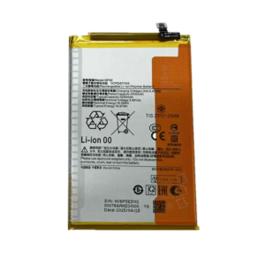 BP5E 5200mAh 3.84V Li-ion replacement battery for Xiaomi Redmi A5, front view on white background showing battery surface and connector flex cable