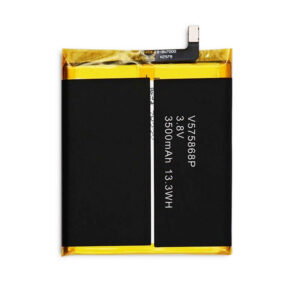 V575868P 3500mAh 3.8V Li-Polymer replacement battery for Blackview BV7000 and Blackview BV7000 Pro rugged phones, front view on white background showing battery surface and connector flex cable