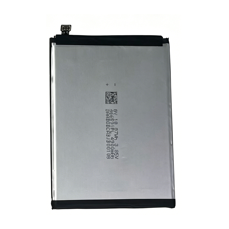 E6706ZTE-B 5000mAh 3.85V replacement battery for ZTE Axon 60, back view showing model number E6706ZTE-B, capacity 5000mAh, and voltage 3.85V on spec label