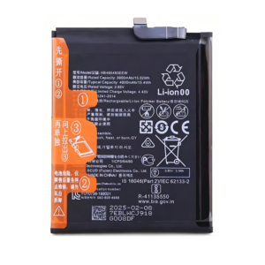 HB466483EEW 4000mAh 3.85V Li-Polymer replacement battery for Honor 30, Honor 30S, Honor 30 Pro, Huawei Nova 7, Nova 7 SE, and Nova 7 Pro, front view showing battery surface and connector flex cable
