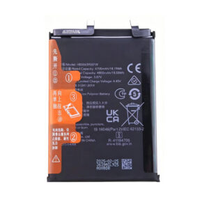 text HB506390EFW 4800mAh 3.87V Li-Polymer replacement battery for Honor 60 LSA-AN00, Honor 60 Pro TNA-AN00, and Honor 70 FNE-AN00, front view on white background showing battery surface and connector flex cable