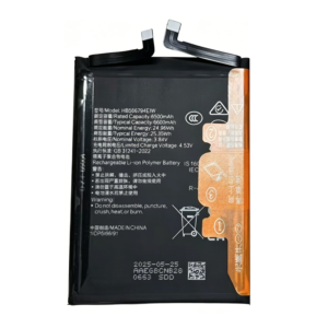 HB556794EIW 6600mAh 3.84V Li-Polymer replacement battery for Honor X60 Pro, front view on white background showing battery surface and connector flex cable