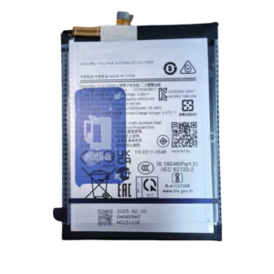 HQ-6887NAS 5000mAh 3.88V Li-Polymer replacement battery for Samsung Galaxy M55 and F55, front view on white background