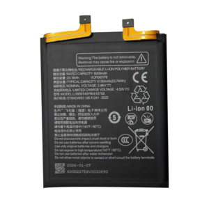 Li3959T45P8h816758 6150mAh 3.86V Li-Polymer replacement battery for Nubia Z70 Ultra NX733J, front view showing battery surface and connector flex cable