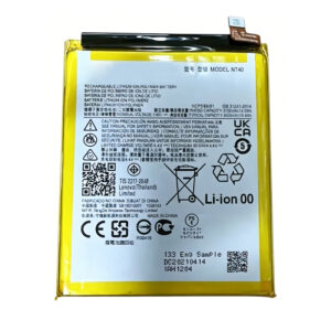 NT40 4000mAh 3.85V Li-Polymer replacement battery for Moto G Pure 2021 XT2163-4, front view on white background showing battery surface and connector flex cable
