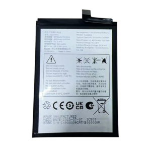 TLP049DA 5010mAh 3.87V Li-Polymer replacement battery for TCL 40 NXTPAPER 4G, front view on white background showing battery surface and connector flex cable