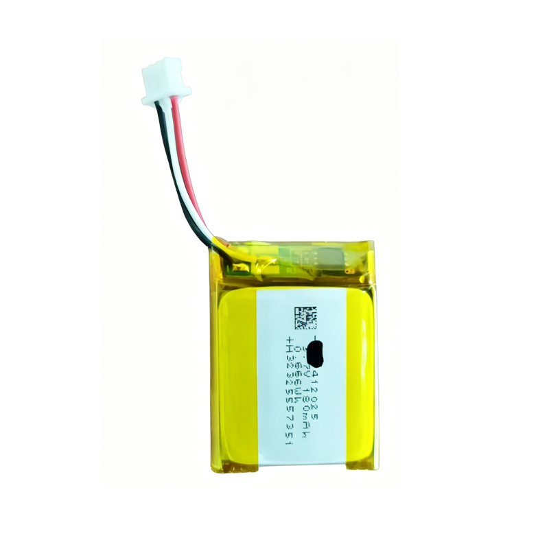 412025 180mAh 3.7V battery with 3Pin connector, back view showing model number 412025, capacity 180mAh, and voltage 3.7V on spec label