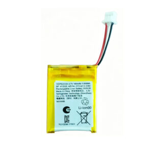 412025 180mAh 3.7V Li-ion Polymer battery with 3Pin connector showing positive, negative, and NTC thermistor pins, front view on white background