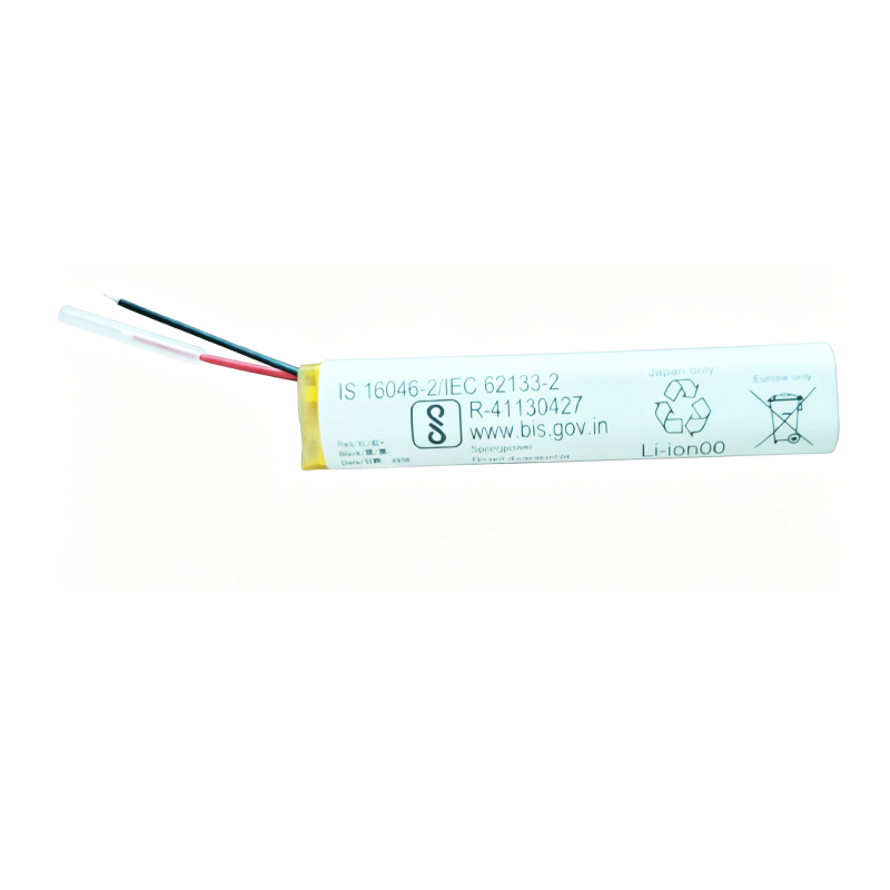 561150 290mAh 3.7V Li-ion Polymer battery, back view showing model number 561150, capacity 290mAh, and voltage 3.7V on spec label with red and black wires