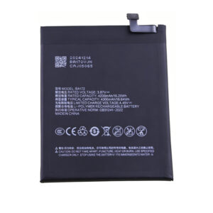 BA172 5000mAh 3.87V Li-ion Polymer replacement battery for Meizu 18X M172Q, front view showing battery surface and small 2-pin connector