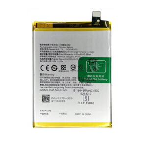 BLP775 4200mAh 3.87V Li-ion Polymer replacement battery for Realme X50 RMX2141 and Realme X3 RMX2083, front view showing battery surface and small 2-pin connector