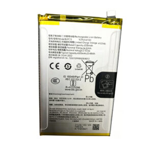BLPC13 6500mAh 3.92V Li-ion Polymer replacement battery for OPPO F29 5G, front view on white background showing battery surface and connector flex cable