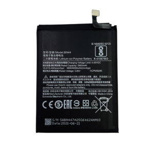 BN44 4000mAh 3.85V Li-ion Polymer replacement battery for Xiaomi Redmi 5 Plus MEG7, front view showing battery surface and small 2-pin connector