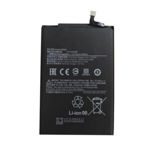 BN66 6000mAh 3.87V Li-Polymer replacement battery for Xiaomi Poco C40, front view showing battery label and connector flex cable