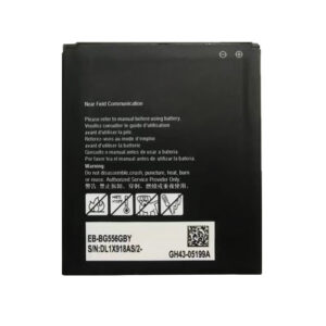 EB-BG556GBY 4050mAh 3.85V Li-ion replacement battery for Samsung Galaxy Xcover 7 SM-G556B, front view showing battery label and contact pads