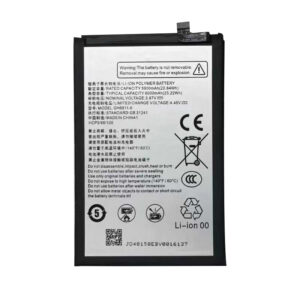 GH6911-6 6000mAh 3.87V Li-ion Polymer replacement battery for Nubia V70 Max, front view showing battery surface and small 2-pin connector