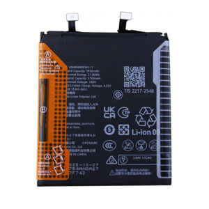 HB496880EXW-11 5750mAh 3.8V Li-Polymer replacement battery for Huawei Mate 80 and Mate 80 Pro, front view showing battery label and connector