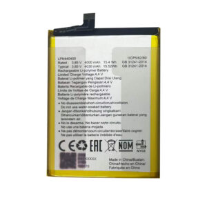 LPN440400 4030mAh 3.85V Li-ion Polymer replacement battery for Hisense U50 4G HLTE222E, front view showing battery surface and small 2-pin connector
