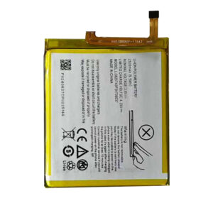 Li3825T43P3h736037 2500mAh 3.8V Li-ion Polymer replacement battery for ZTE Blade A2, front view showing battery surface and small 2-pin connector