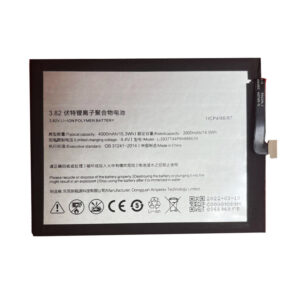 Li3937T44P6h886639 4000mAh 3.82V Li-ion Polymer replacement battery for Nubia X NX616J, front view showing battery surface and small 2-pin connector