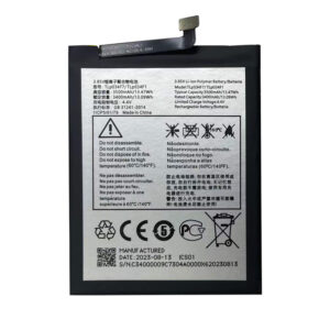 TLp034F7 and TLp034F1 3500mAh 3.85V Li-ion Polymer replacement battery for Alcatel 3 2019 and T-Mobile Revvl 4, front view on white background showing battery surface and connector flex cable