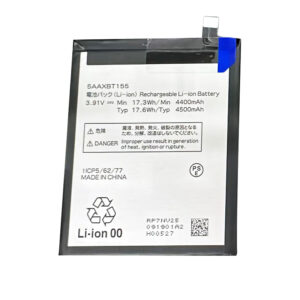 5AAXBT155 4500mAh 3.91V Li-ion Polymer replacement battery for Kyocera devices, front view showing battery surface and small 2-pin connector