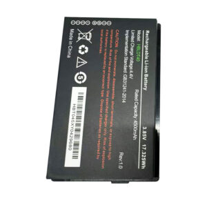 HBLDT40 4500mAh 3.85V Li-ion Polymer replacement battery for DT40 PDA handheld terminal, front view showing battery surface and small 2-pin connector