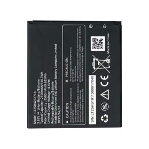 LT25H426271B 2550mAh 3.85V Li-ion Polymer replacement battery for Radiant Core U304AA, front view showing battery surface and small 2-pin connector