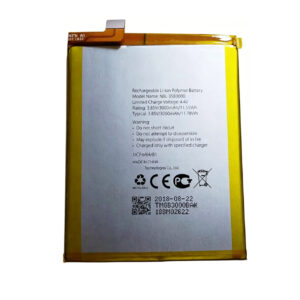 NBL-35B3000 3000mAh 3.85V Li-ion Polymer replacement battery for Neffos C7 X9 TP910A, front view showing battery surface and small 2-pin connector