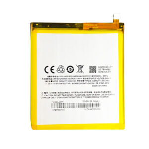 BA612 3000mAh 3.85V Li-ion Polymer replacement battery for Meizu M5S, M612Q, M612c, and M612QM, front view showing battery surface and small 2-pin connector