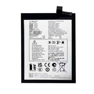 TLP050D7 5200mAh 3.91V Li-ion Polymer replacement battery for TCL/Alcatel 5081D, 5081X, 5082, and 5082D tablets, front view showing battery surface and small 2-pin connector