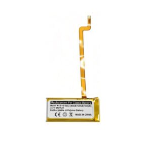 616-0232 650mAh 3.7V Li-ion Polymer replacement battery for Classic 60GB 80GB 120GB 160GB A1136 A1238, front view showing battery surface and small 2-pin connector