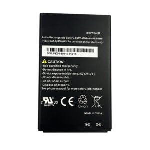 BAT-04900-01S 4900mAh 3.85V Li-ion Polymer replacement battery for XP8 and XP8800, front view showing battery surface and small 2-pin connector