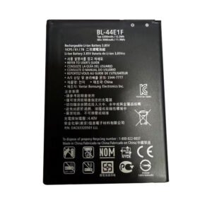 BL-44E1F 3200mAh 3.85V Li-ion Polymer replacement battery for LG V20 H990n F800L US996 VS995 LS997, front view showing battery surface and small 2-pin connector