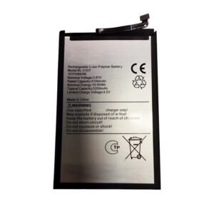 BL-51DT 5200mAh 3.91V Li-ion Polymer replacement battery for compatible TECNO devices, front view showing battery surface and small 2-pin connector