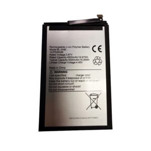 BL-5ABI 5000mAh 3.87V Li-ion Polymer replacement battery for Itel P65, front view showing battery surface and small 2-pin connector
