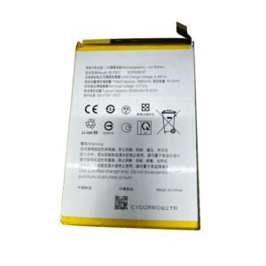 BLPB21 5000mAh 3.91V Li-ion Polymer replacement battery for Realme Note 60, Note 60X, C61, V70, V70s, front view showing battery surface and small 2-pin connector