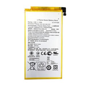 C11P1429 3450mAh 3.8V Li-ion Polymer replacement battery for ASUS ZenPad C 7.0 Z710C P01Z, front view showing battery surface and small 2-pin connector