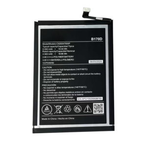 C926547500P 5050mAh 3.85V Li-ion Polymer replacement battery for BLU View 5 Pro B170D, front view showing battery surface and small 2-pin connector
