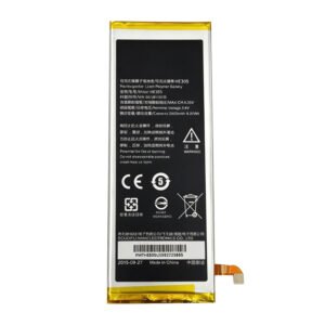 HE305 2450mAh 3.8V Li-ion Polymer replacement battery for Infocus V5, M808, and M560, front view showing battery surface and small 2-pin connector