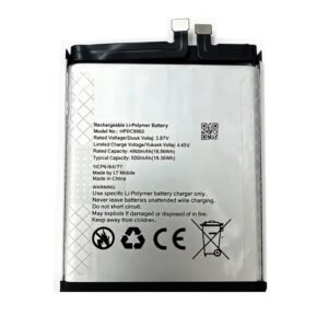 HPDC9902 5000mAh 3.87V Li-ion Polymer replacement battery for compatible LT devices, front view showing battery surface and small 2-pin connector