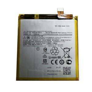 KG50 4000mAh 3.8V Li-ion Polymer replacement battery for Motorola Moto One Hyper 5G XT2027-1, front view showing battery surface and small 2-pin connector