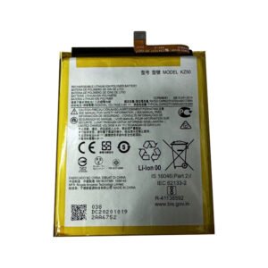 KZ50 5000mAh 3.8V Li-ion Polymer replacement battery for Motorola Moto G8 Power XT2041-4, XT2041-6, XT2041-7, front view showing battery surface and small 2-pin connector