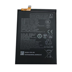 Li3949T45P8h906547 5000mAh 3.91V Li-ion Polymer replacement battery for ZTE Nubia S 5G A403ZT, front view showing battery surface and small 2-pin connector